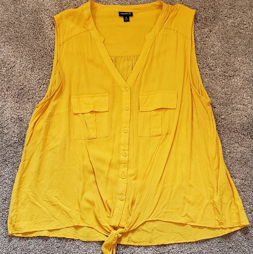 Torrid Tie Front Tank Top